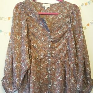 Lucky Brand Boho Blouse